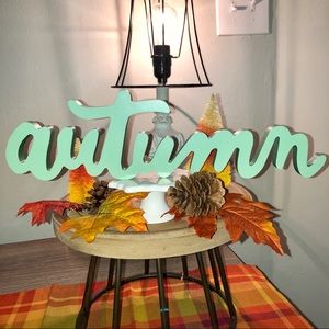 Autumn Letter Wood Sign CUTE!